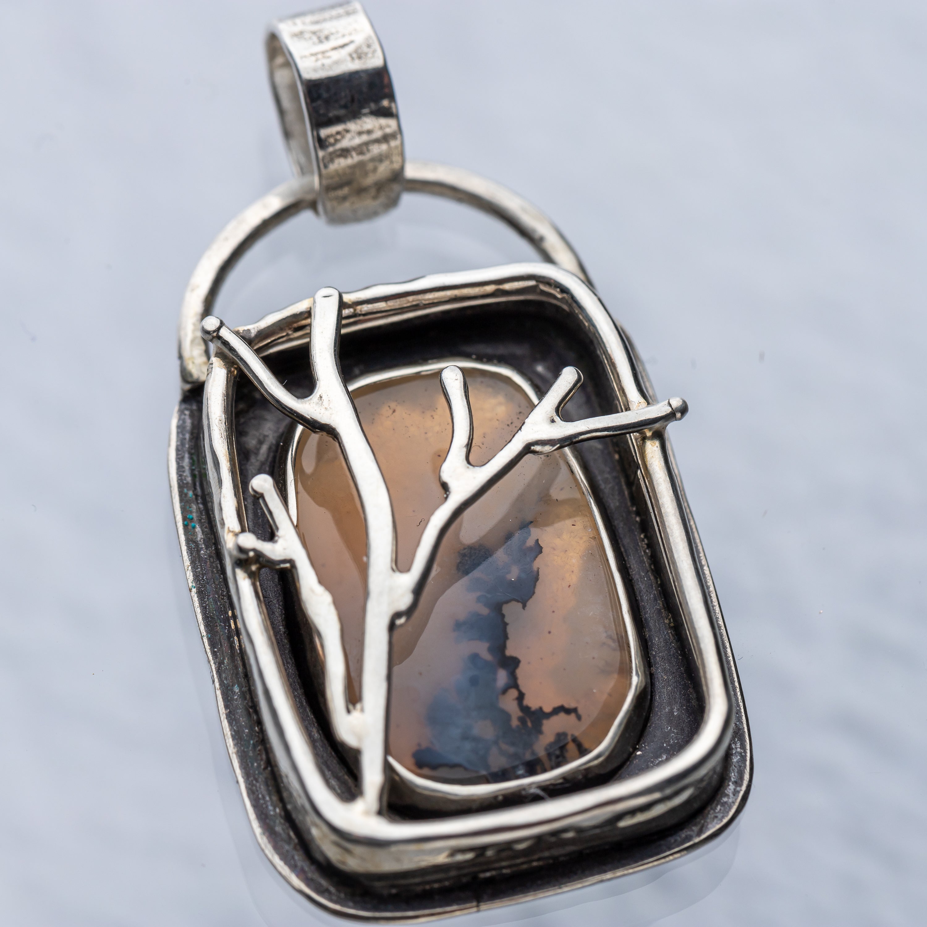 Dendritic Agate Tree Pendant