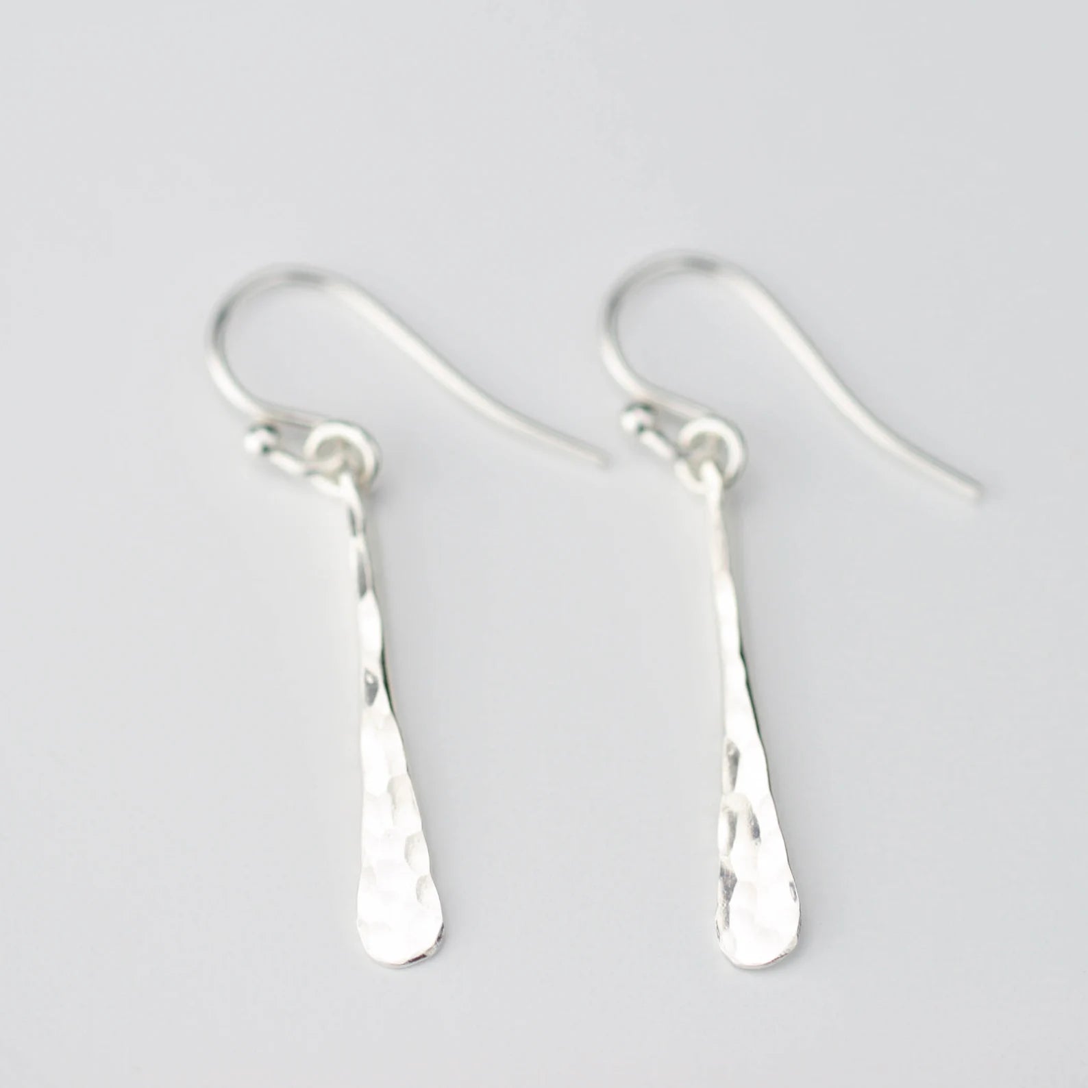 Sterling Silver Bar Earrings, Handmade Jewelry, Nickel Free Dangle Drop Earrings