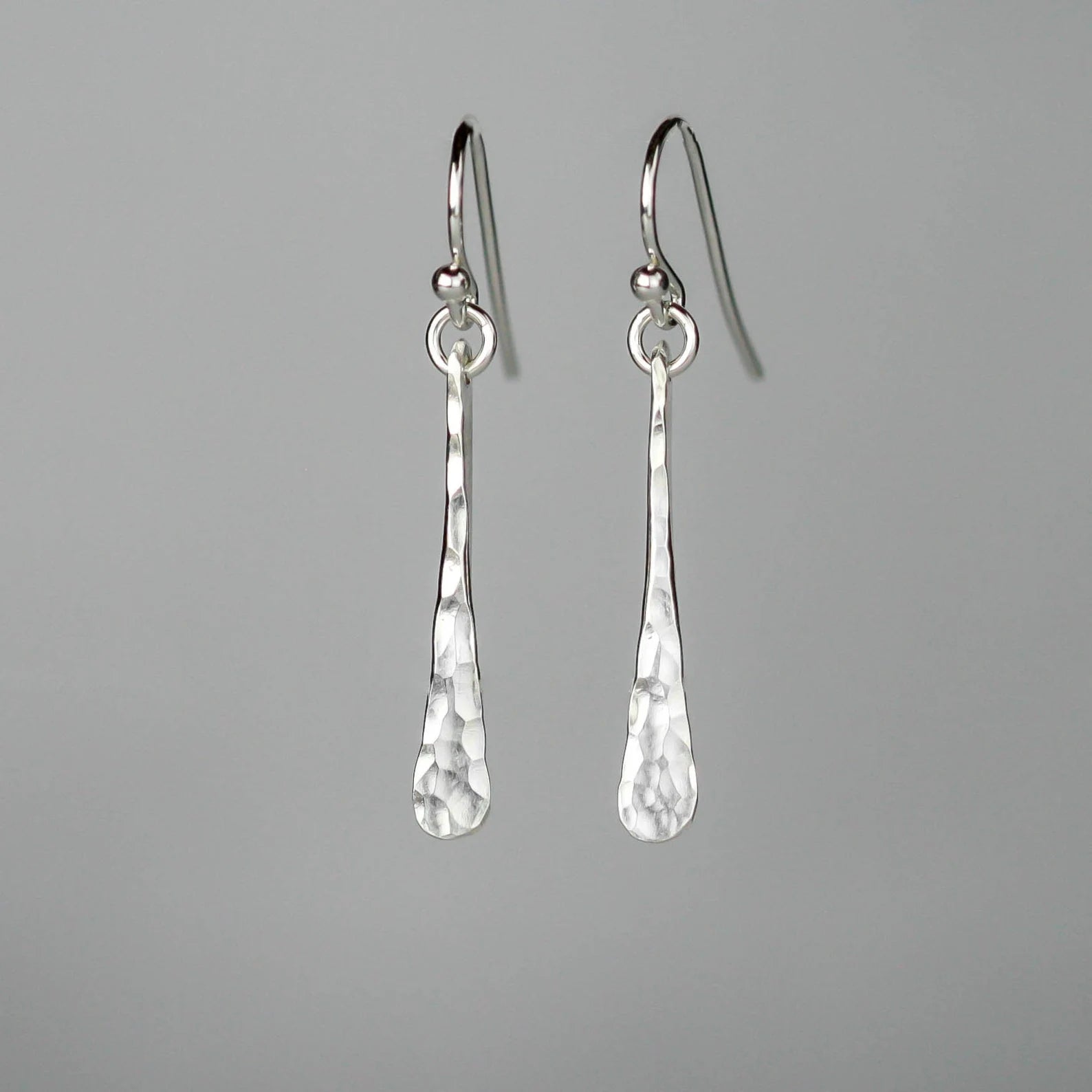 Sterling Silver Bar Earrings, Handmade Jewelry, Nickel Free Dangle Drop Earrings